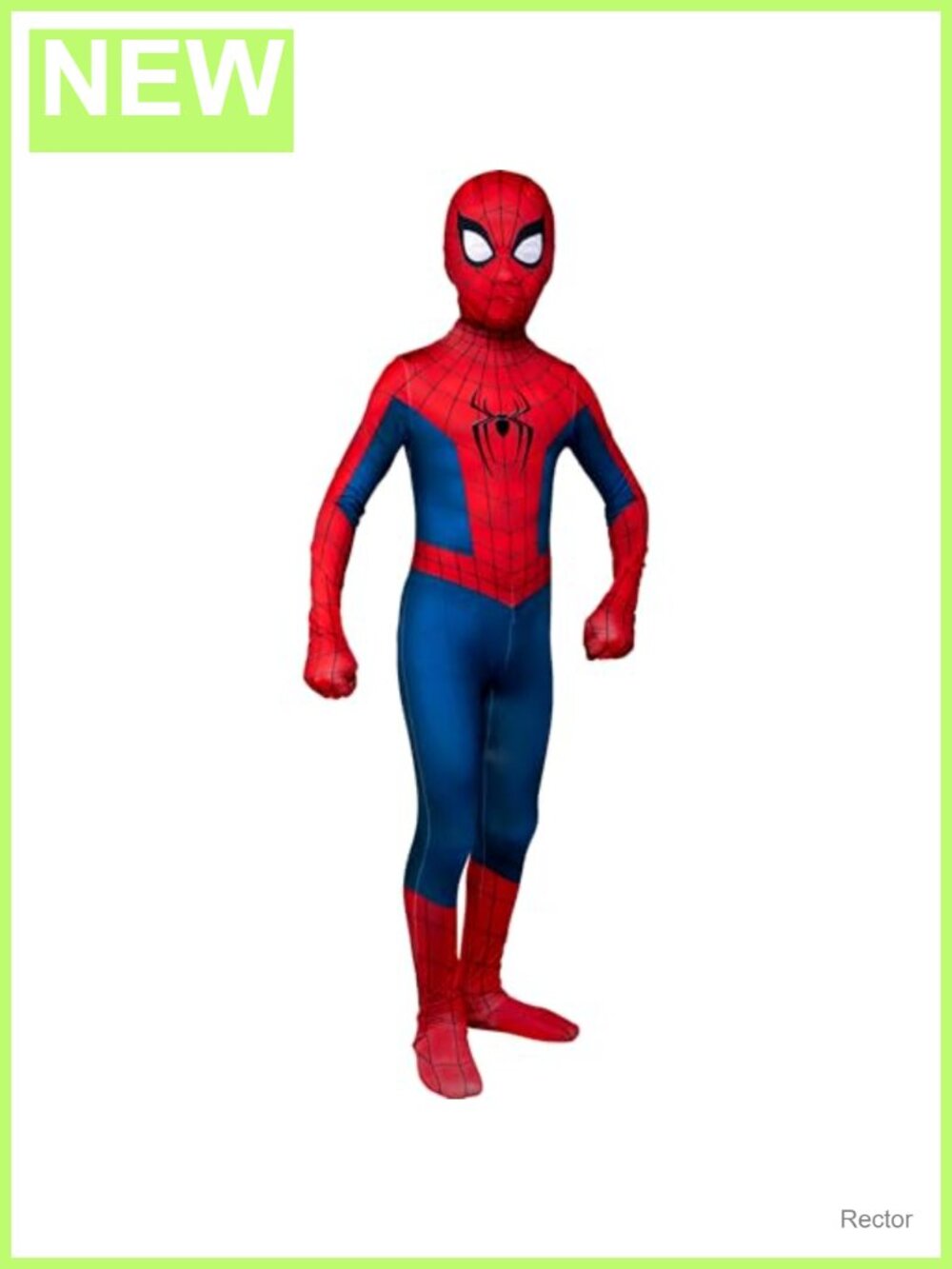 Youth Spider-Man Zentai Costume Two-Way Stretch Spandex Jumpsuit Detachable Mask
